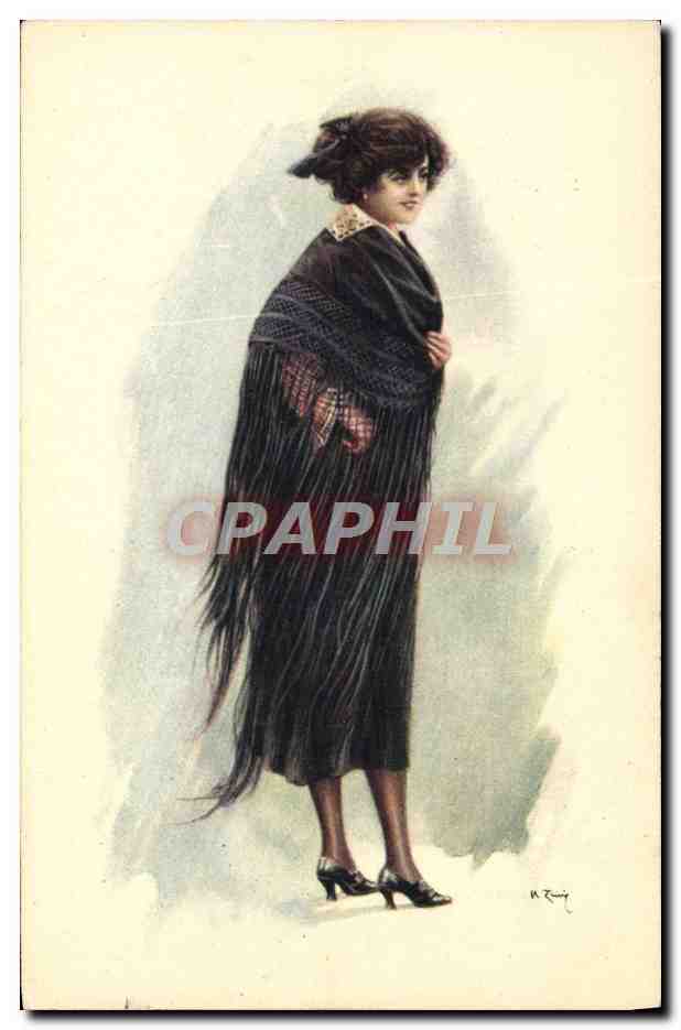 CPA Fantaisie Illustrateur Femme