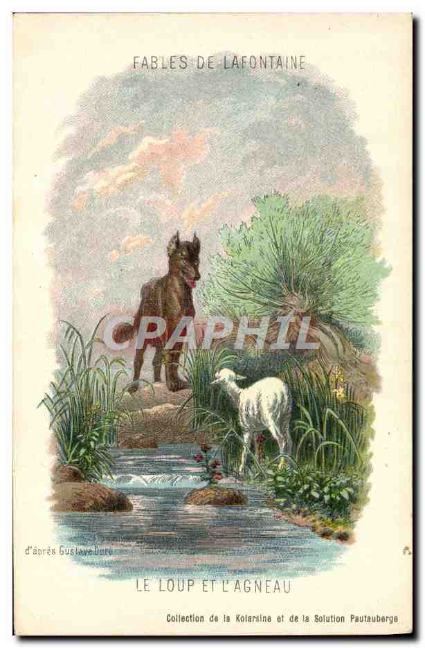 Le Loup et l'Agneau — Fables de La Fontaine — Collection de la Kolarsine et de la Solution Pautauberger