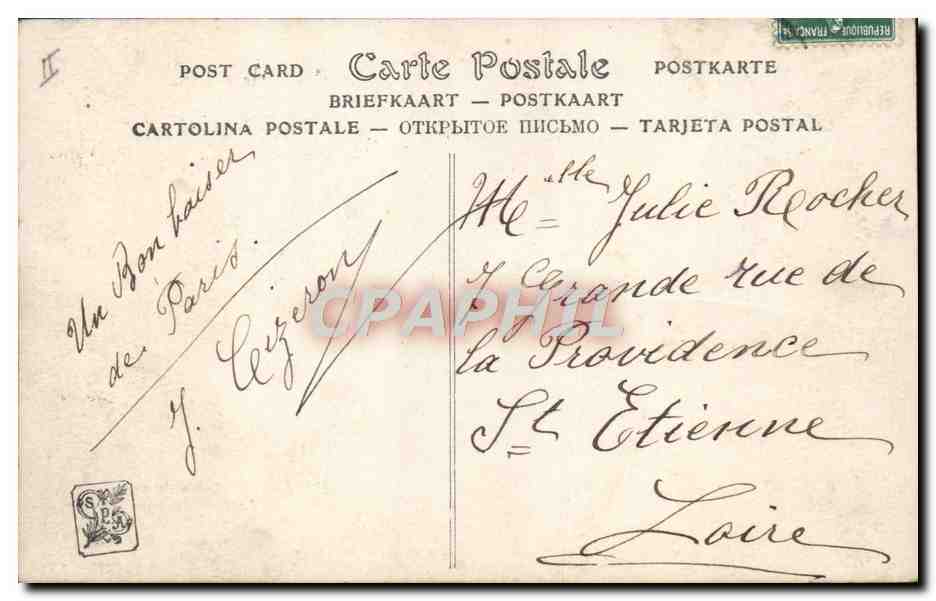 Le Petit Chaperon Rouge — Salon de 1909 — par Mme C. Molliet, n° 3427 — Reverso