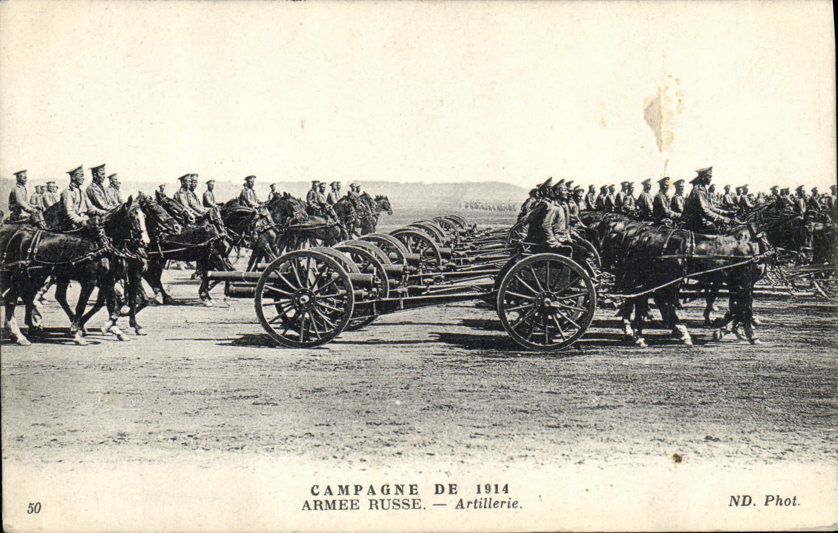 Campagne de 1914 — Armée Russe — Artillerie — ND. Phot. n°50