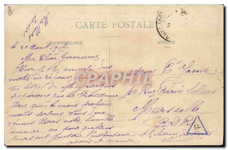 CPA Militaria Canon de 138 en bronze  — Rückseite