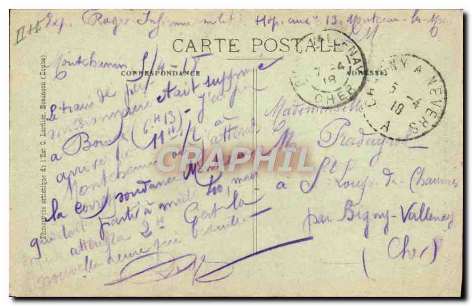 LE CREUSOT - Usines Schneider — Essai d'un Canon de 150 m/m à tir rapide — Rückseite