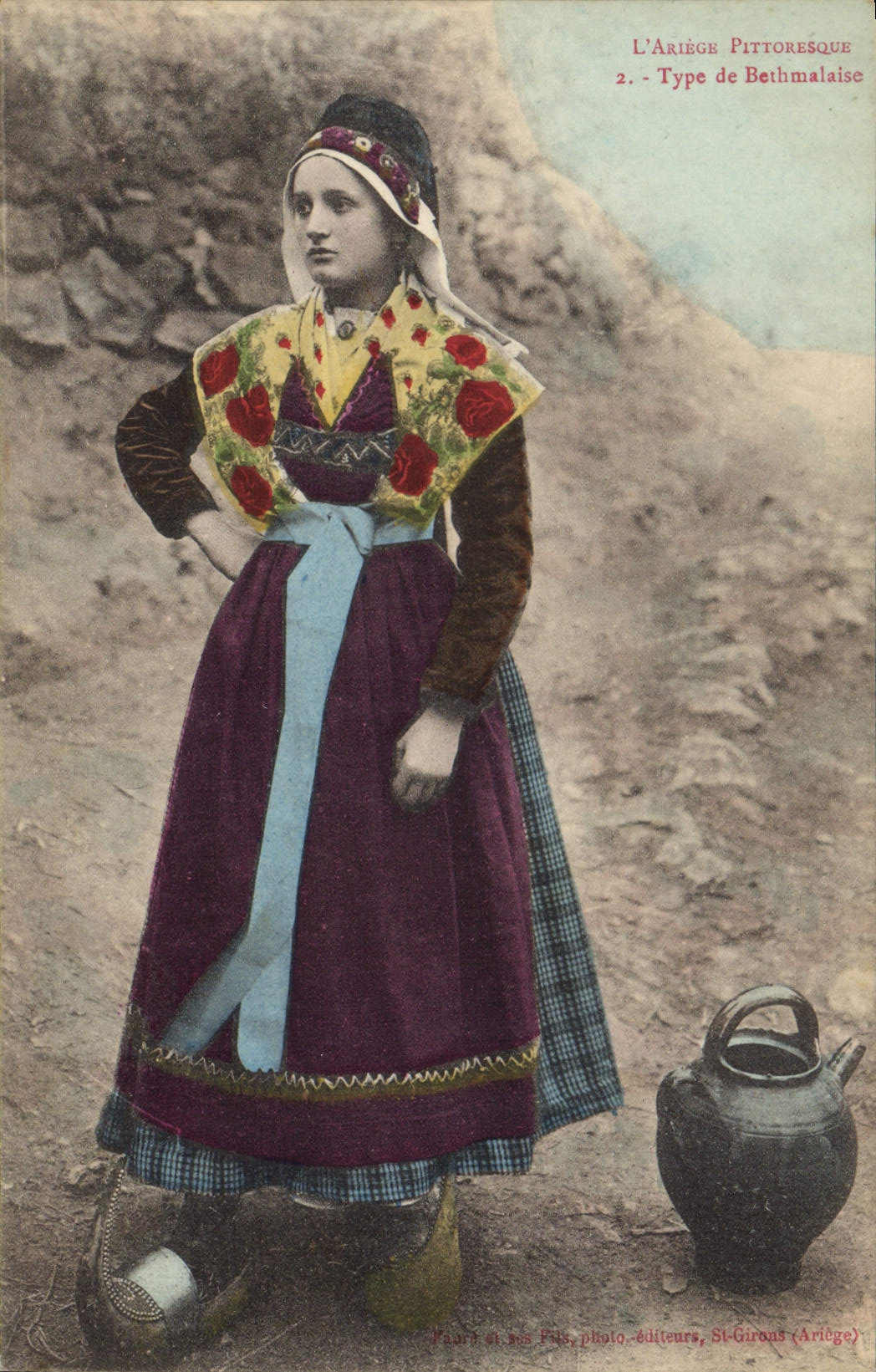 CPA Folklore Ariege Type de Bethmalaise