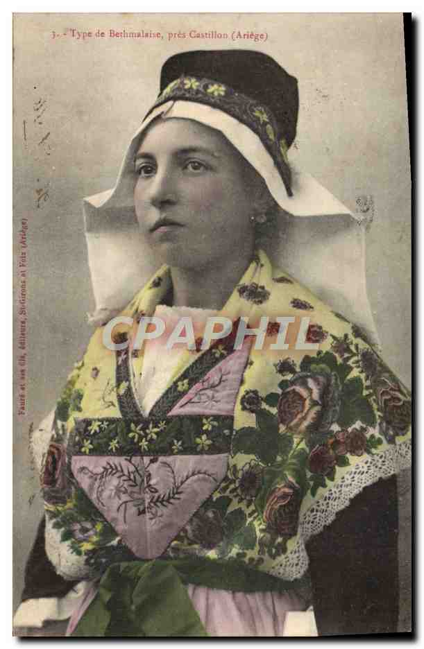 CPA Folklore Type de Bethmalaise pres Castillon Ariege 