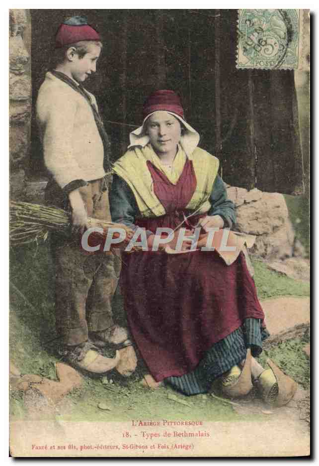 CPA Folklore Ariege Types de Bethmalais