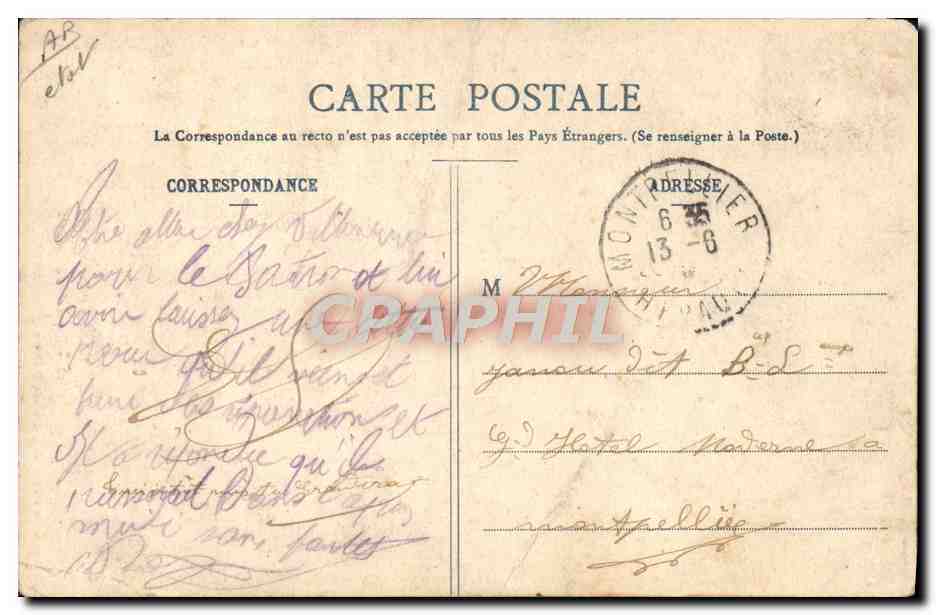 CPA Folklore Ariege Types de Bethmalais — Verso