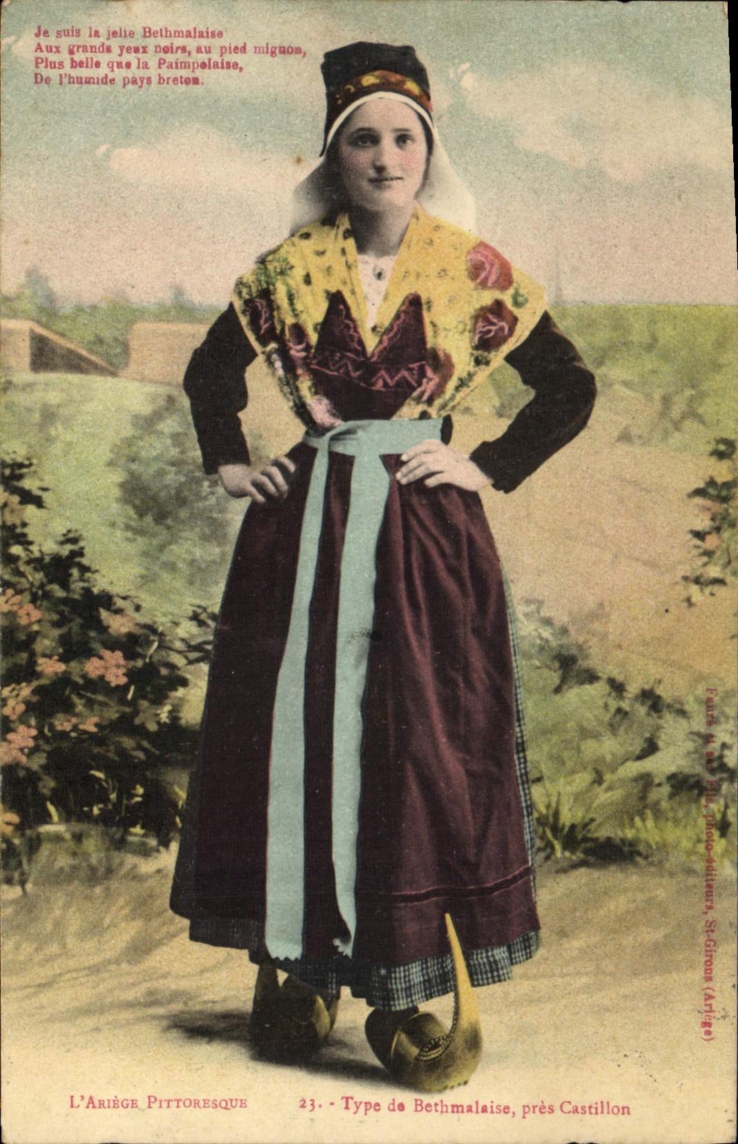 CPA Folklore Ariege Type de Bethmalaise pres Castillon 