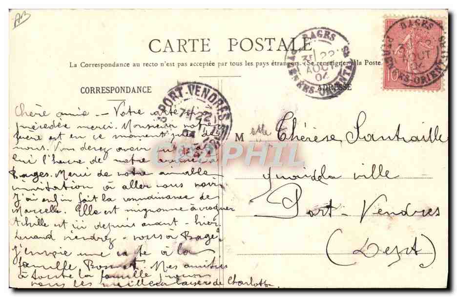 CPA Folklore Type de Bethmalaise pres Castillon Ariege Enfant — Verso