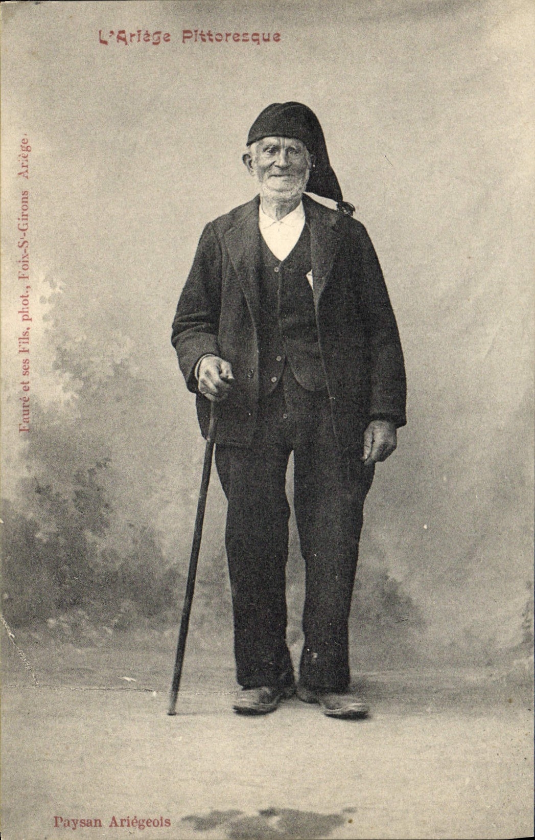 CPA Folklore Ariege Paysan ariegeois