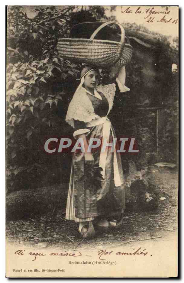 CPA Folklore Bethmalaise Haute Ariege 