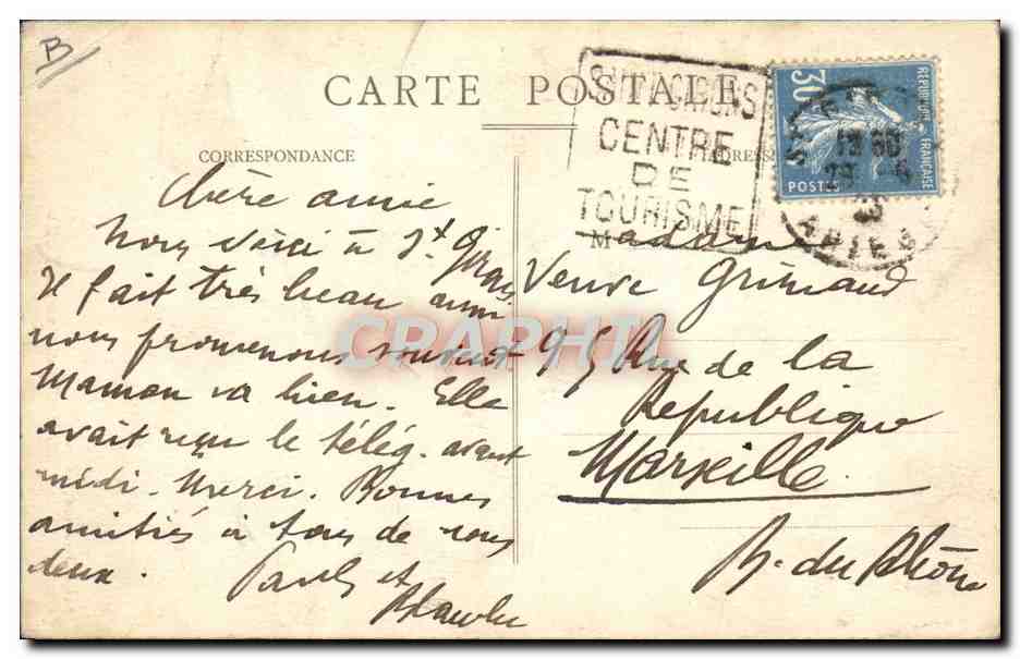 CPA Folklore Bethmalaise au puits — Verso