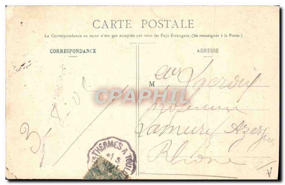 CPA Folklore Type de Bethmalaise pres Castillon Ariege  — Verso