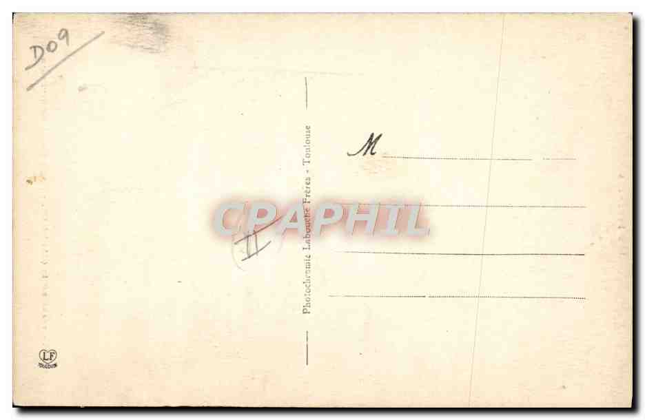 CPA Folklore Types du St Gironnais Jeune femme de Bethmale  — Verso