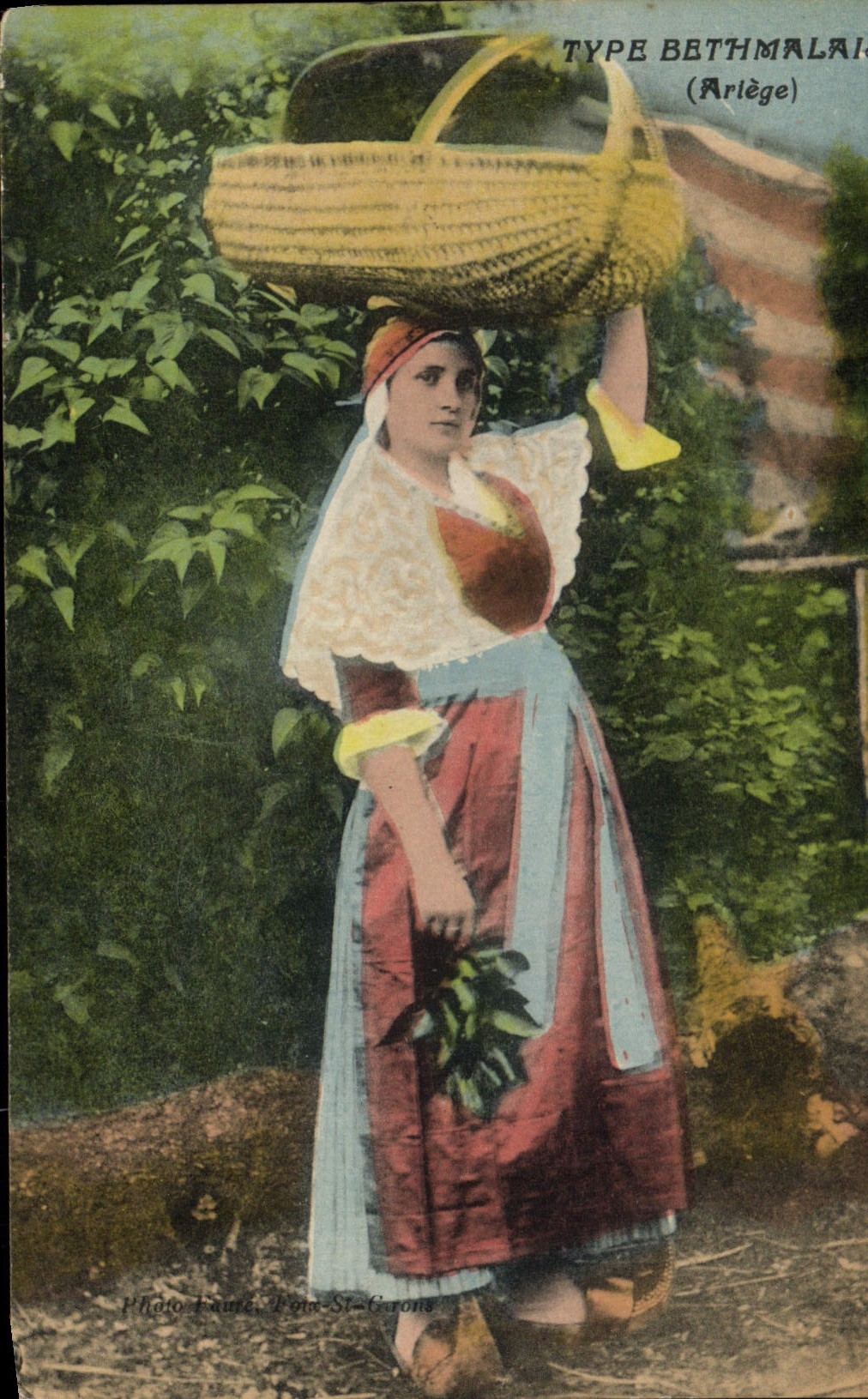 CPA Folklore Type Bethmalaise Ariege