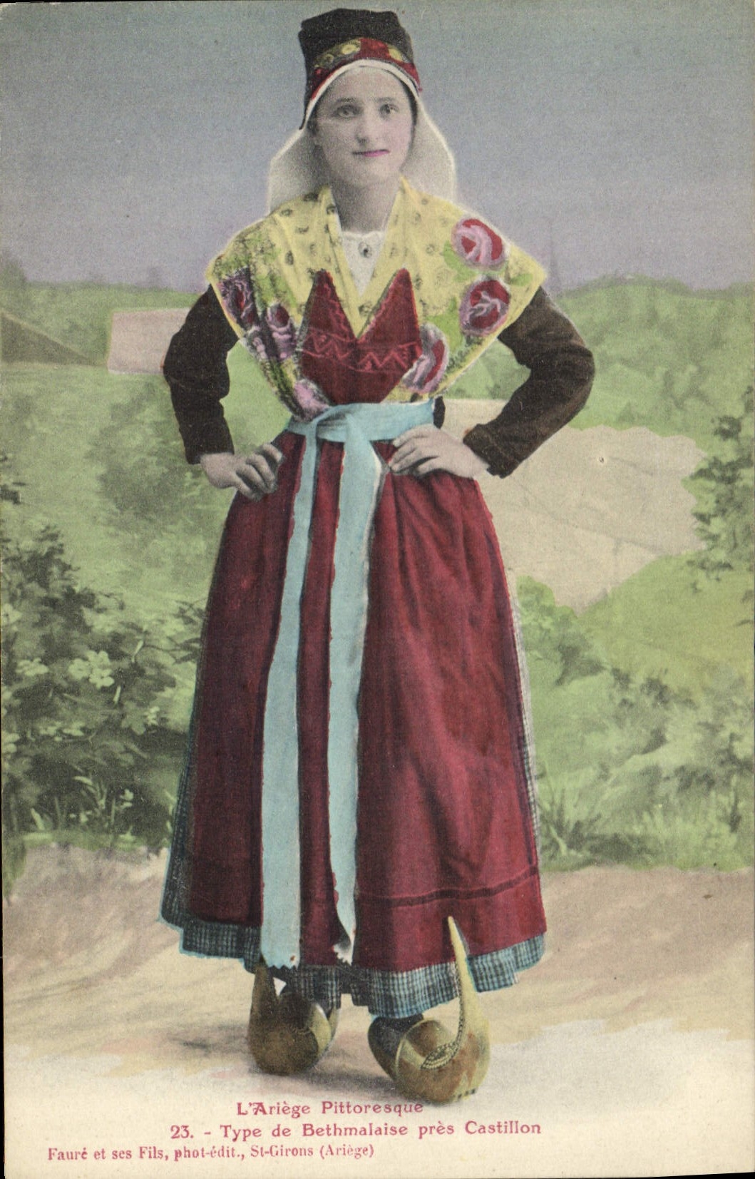 CPA Folklore Ariege Type de Bethmalaise pres Castillon