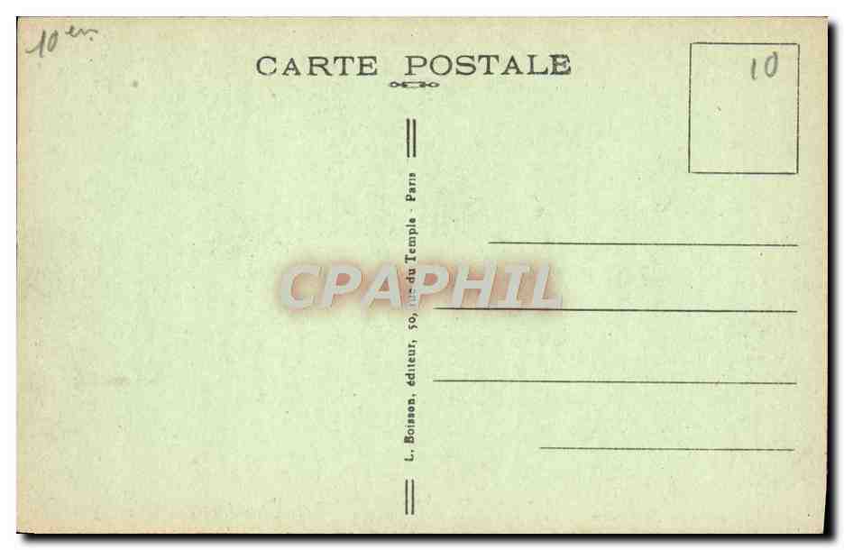CPA Paris Porte Saint Martin — Verso