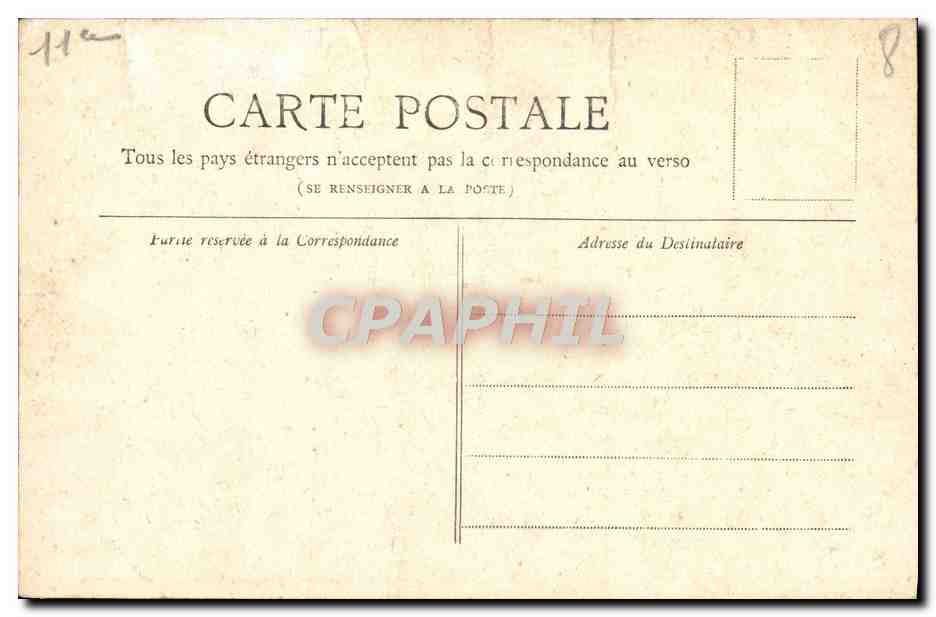 CPA Paris Place De La Republique — Rückseite