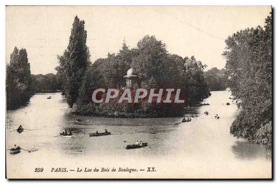 CPA Paris Le lac Du Bois De Boulogne