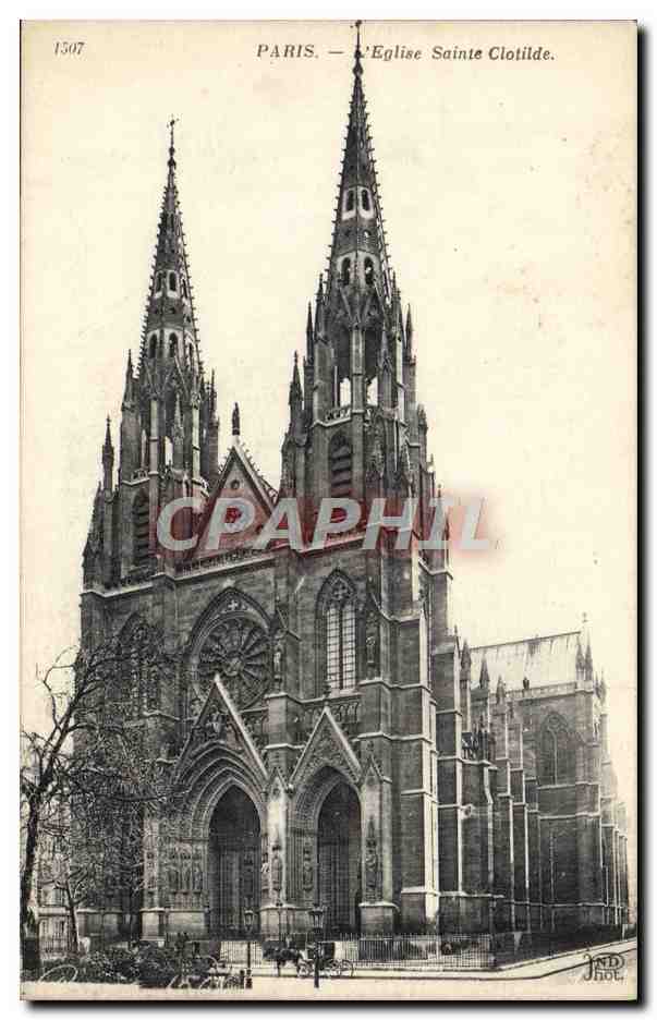 CPA Paris Eglise Sainte Clotilde
