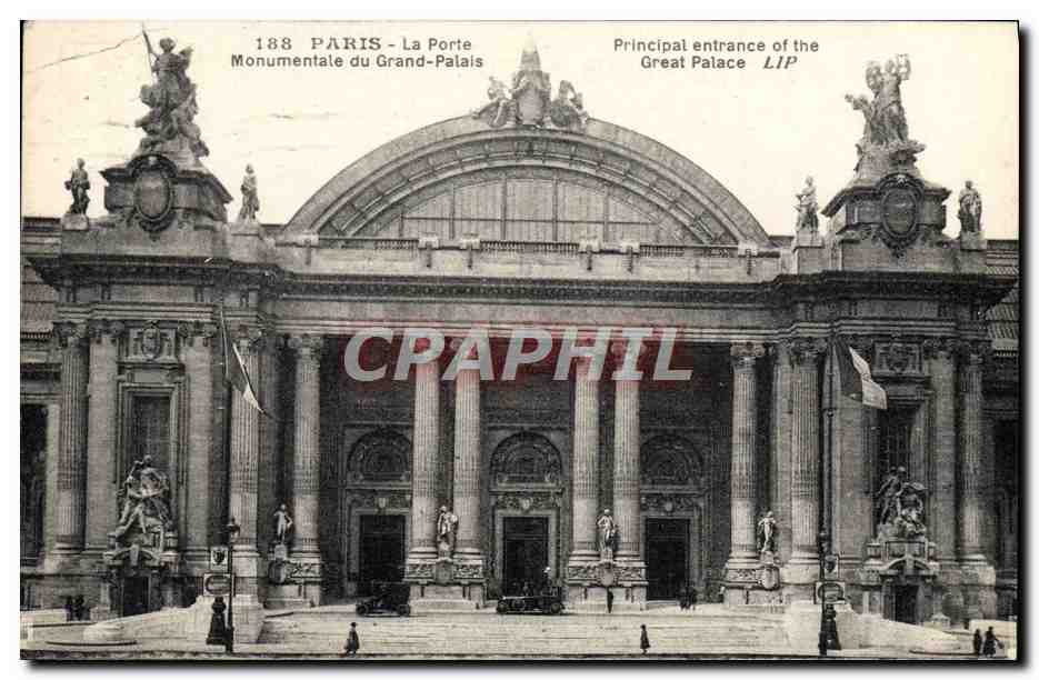 CPA Paris La Porte Monumentale Du Grand Palais