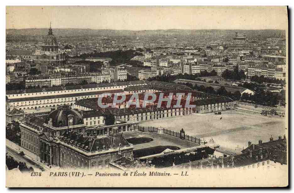 CPA Paris Panorama De I'Ecole Militaire
