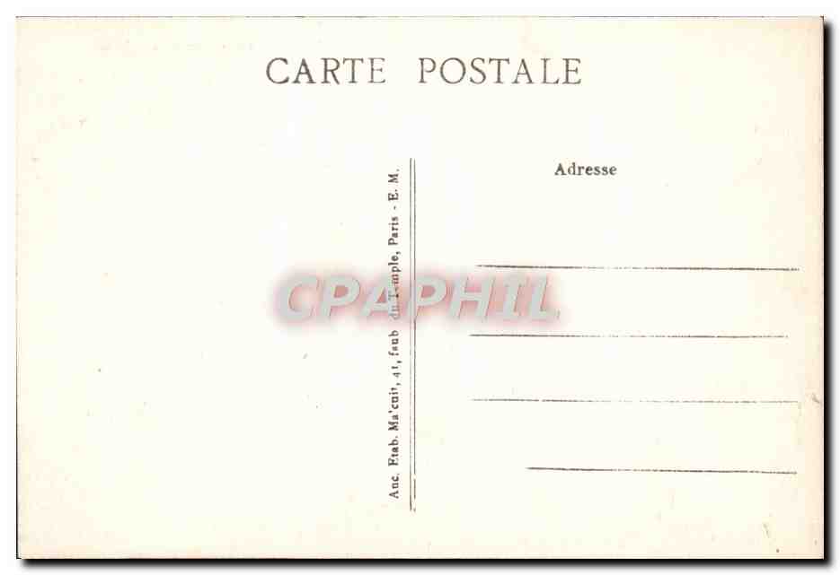CPA Paris Le Trocadero — Rückseite