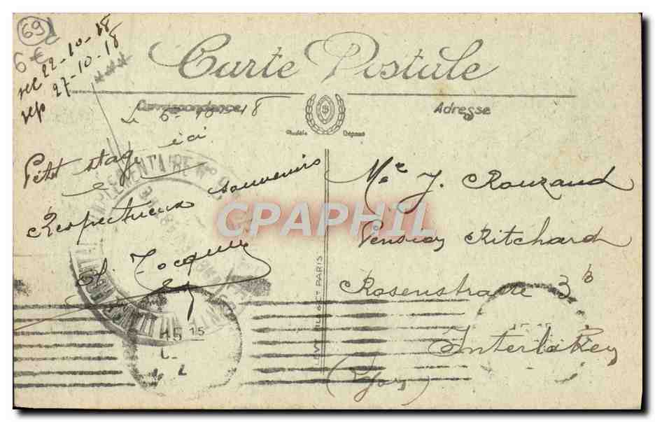 LYON — Le Palais de Justice, Fourvière et la Tour de Fourvière — Slecta — Verso