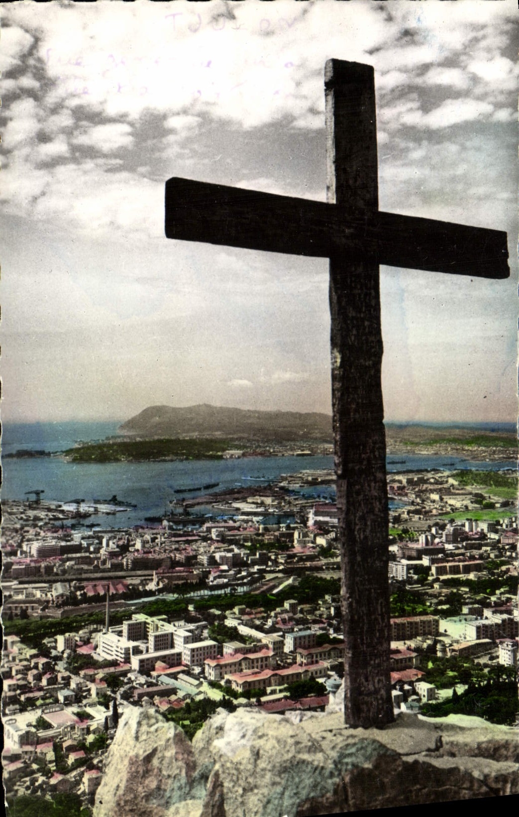 Toulon — Vue générale sur la ville et la Croix du Faron — Éditions S.E.P.T.