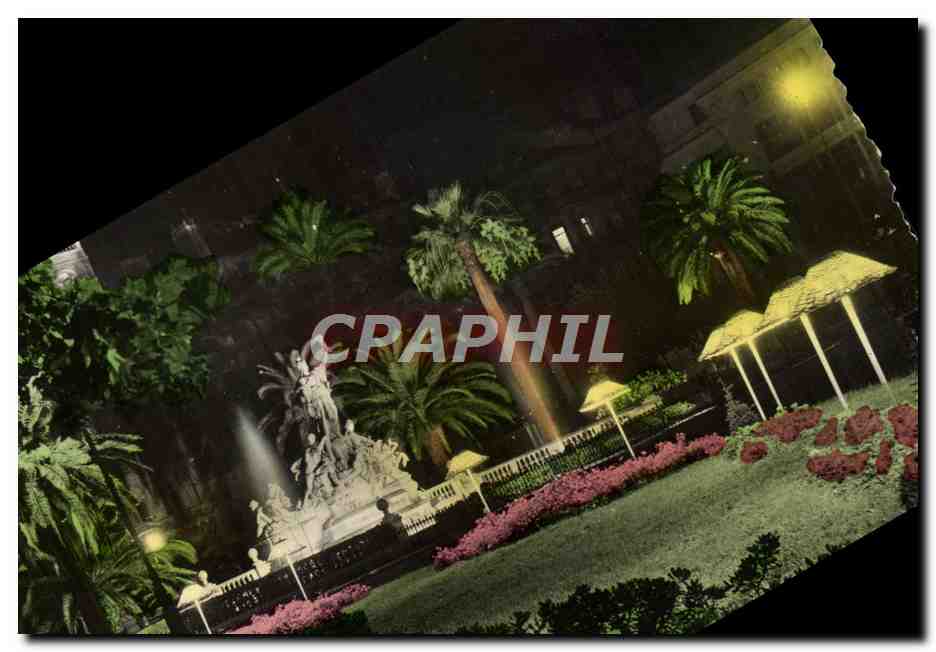 Toulon - La Place de la Liberté la nuit et les jardins — Éditions SE.P.T. - 2, rue Alexis-Mossa - Nice