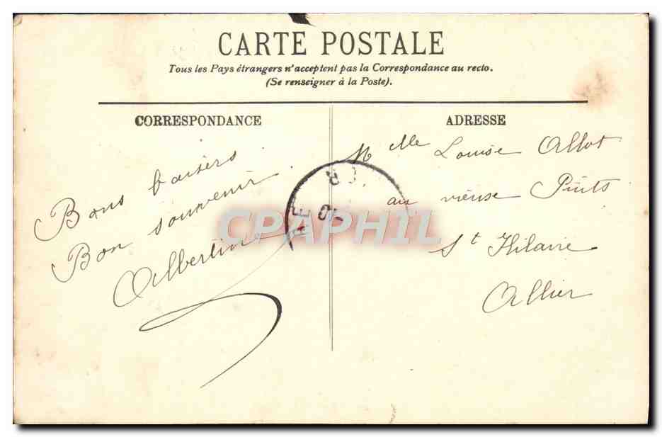 CPA Paris Le Bois De Boulogne — Verso
