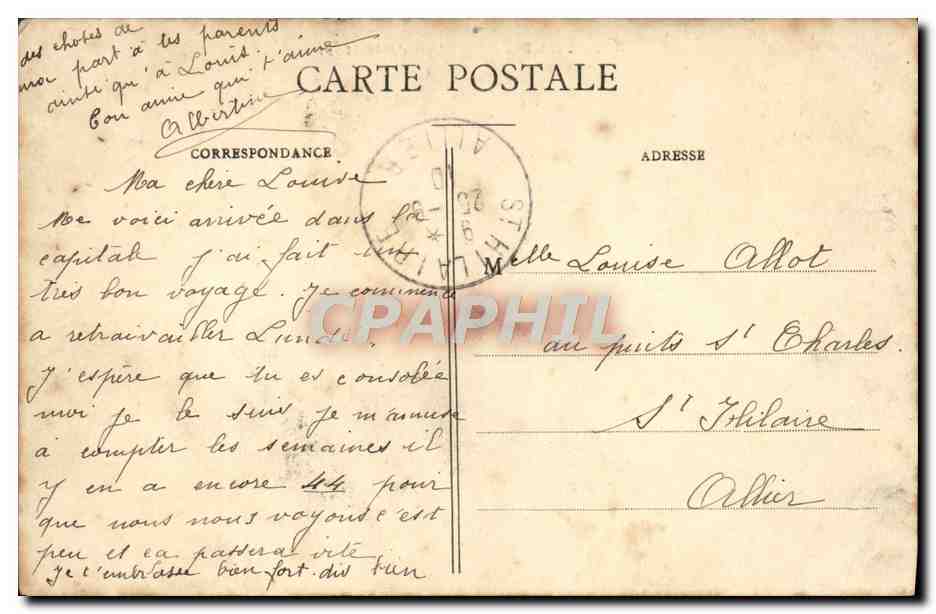 CPA Paris Le Lion de Belfort — Rückseite