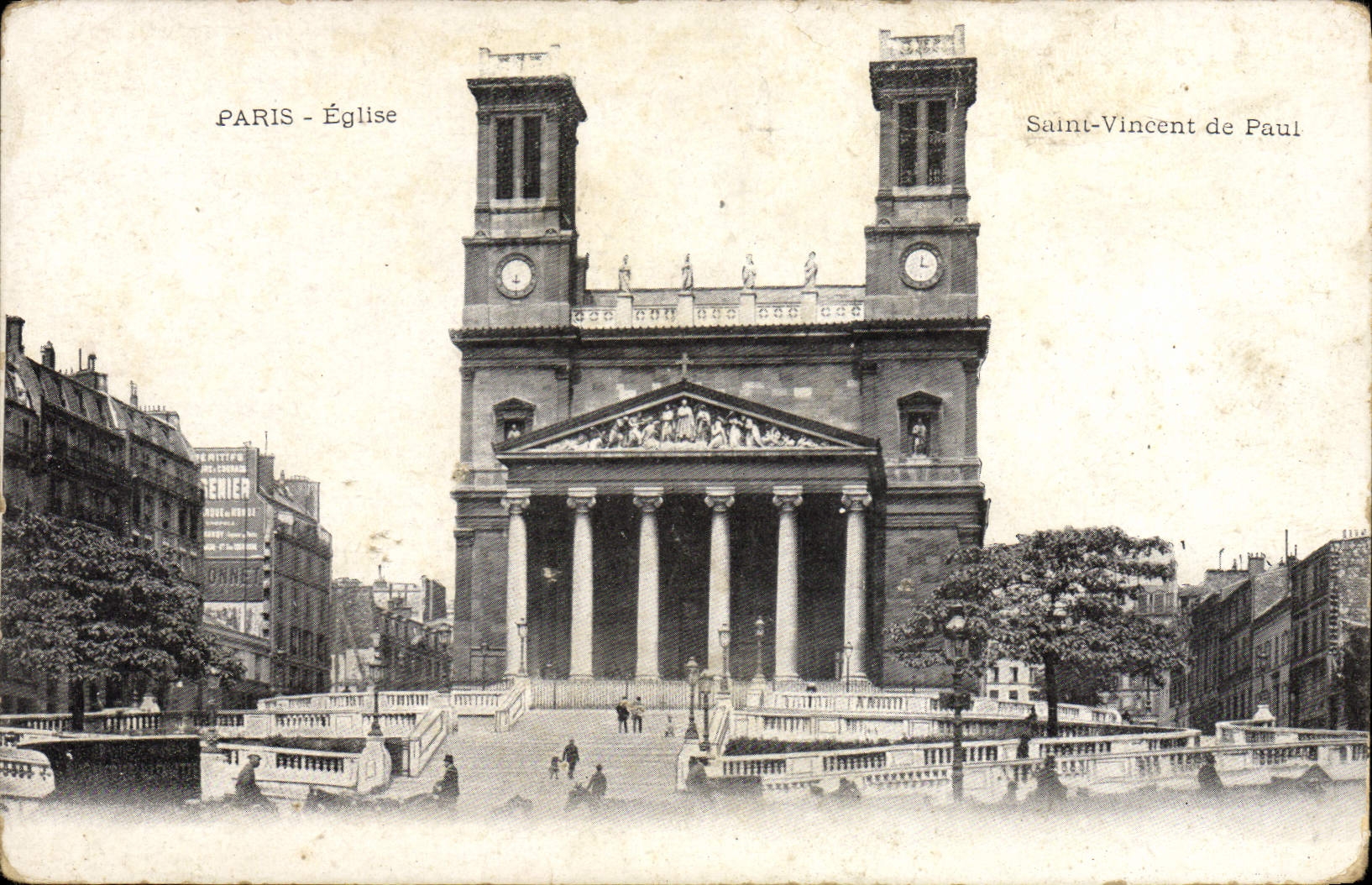 CPA Paris Eglise Saint Vincent