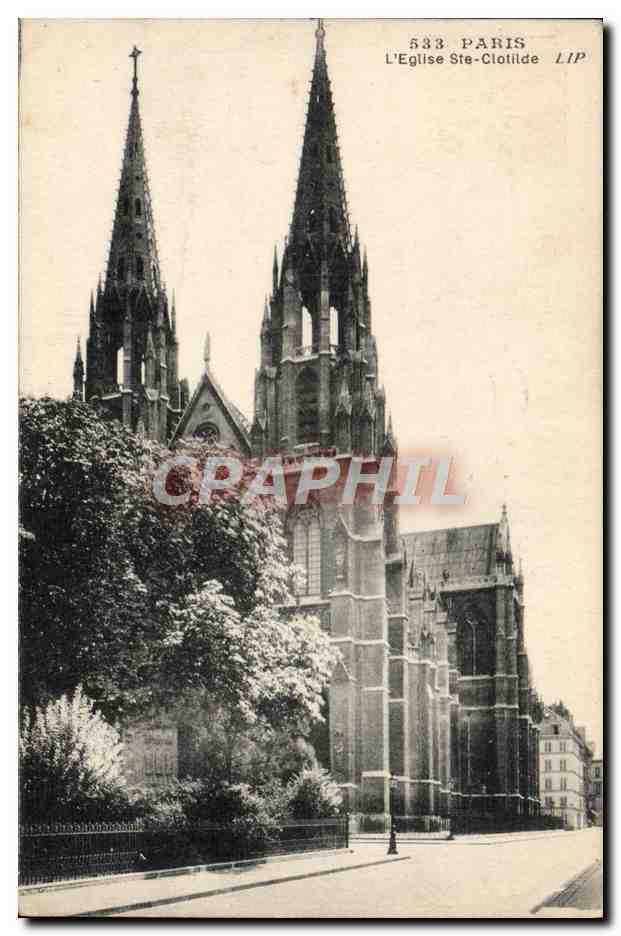 CPA Paris L'Eglise Ste Clotilde