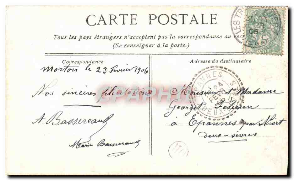 CPA Paris Saint Germain L'Auxerrois — Rückseite