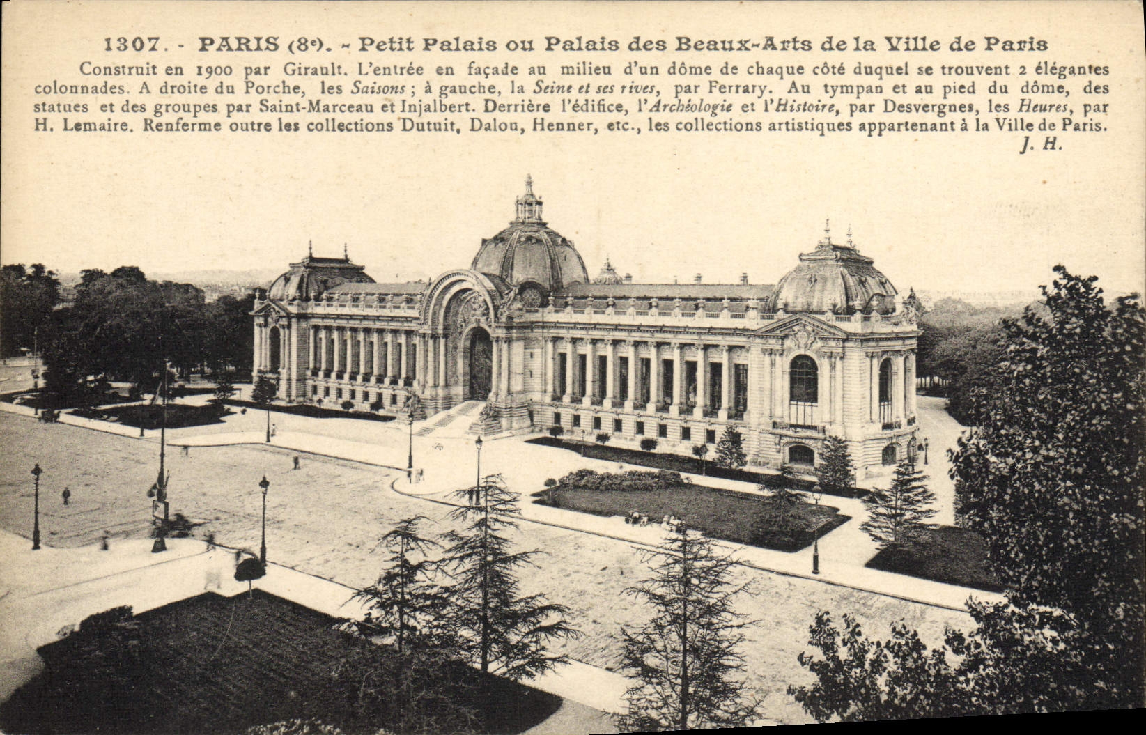 CPA Paris Petit Palais ou palais des Beaux Arts de la Ville de Paris 