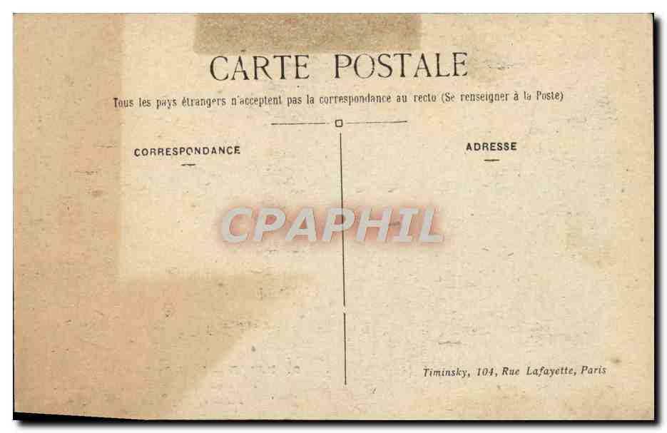 CPA Paris Hotel Des Invalides Tombeau de Napoleon 1er  — Verso