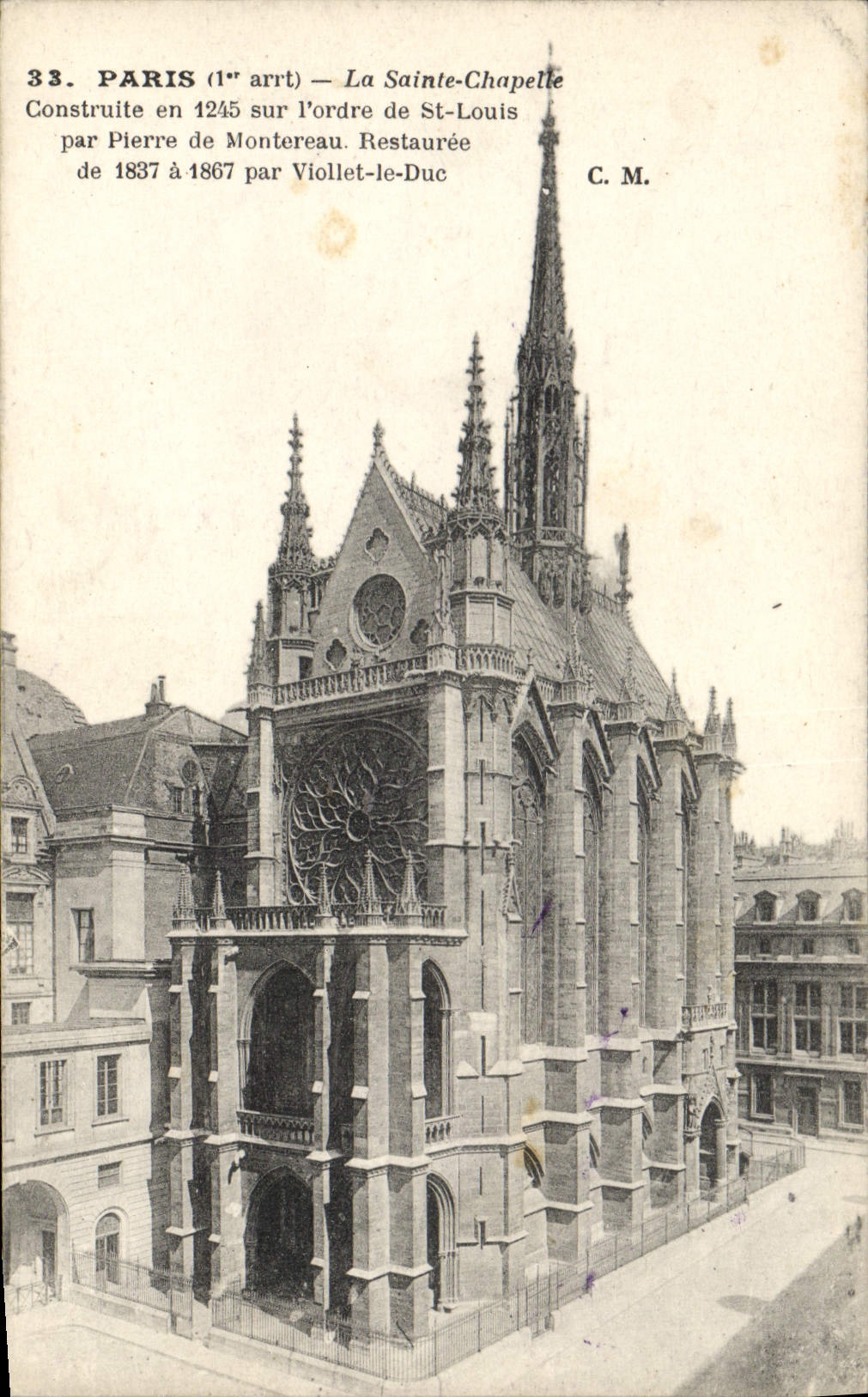 CPA Paris La Sainte Chapelle
