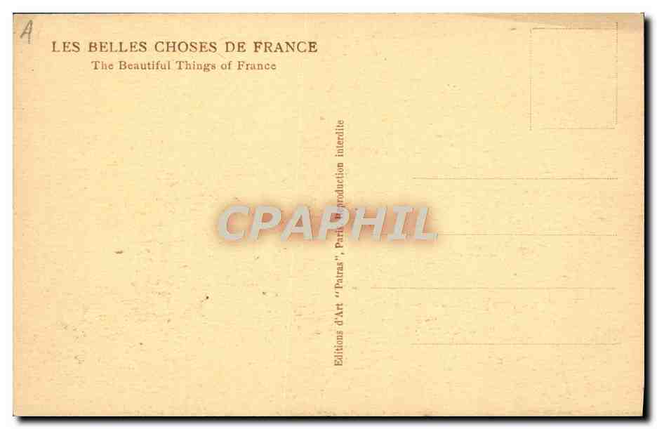 CPA Paris Un apercu Sur le Palais du Louvre — Verso