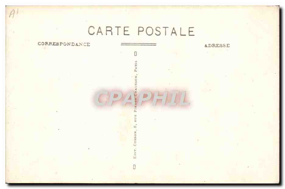 CPA Paris Le Louvre et le pont du Carousel — Rückseite
