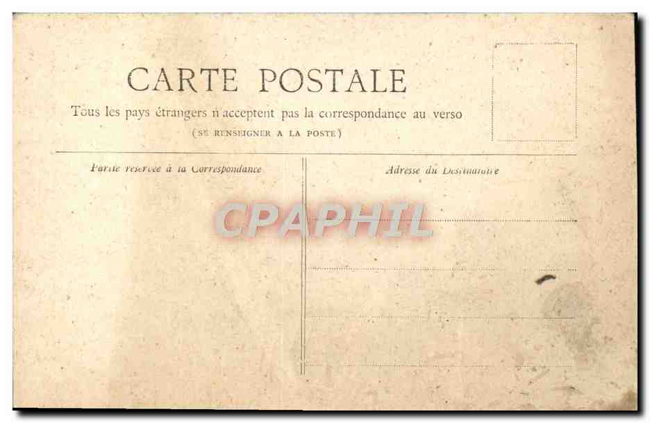 CPA Paris Horloge du Palais de Justice — Rückseite