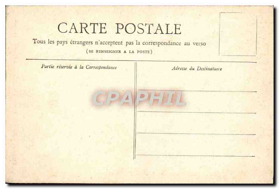 CPA Paris Le Lion de Belfort — Rückseite