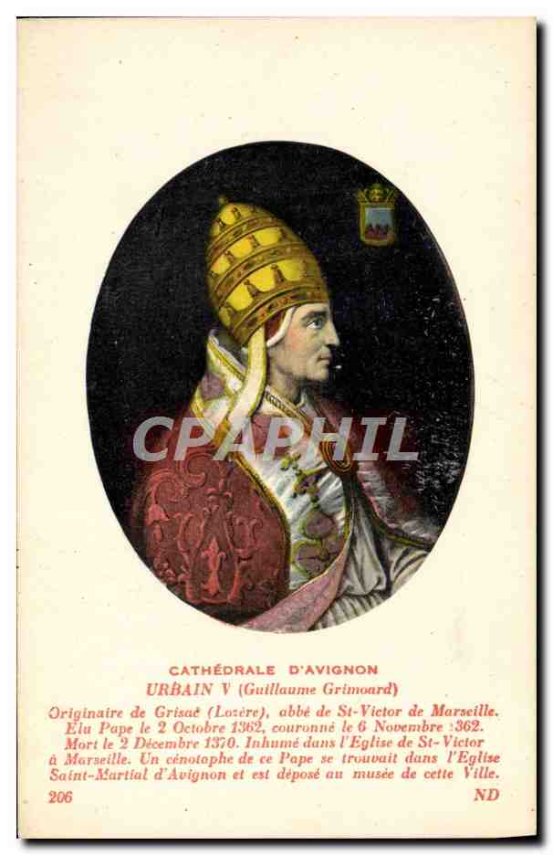 CPA Cathedrale d'Avignon Urbain V Guillaume Grimoard 