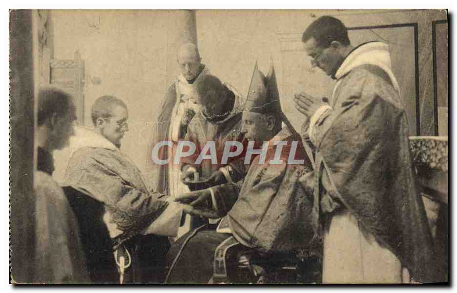 CPA La pretrise Onction des mains de l'Ordinand