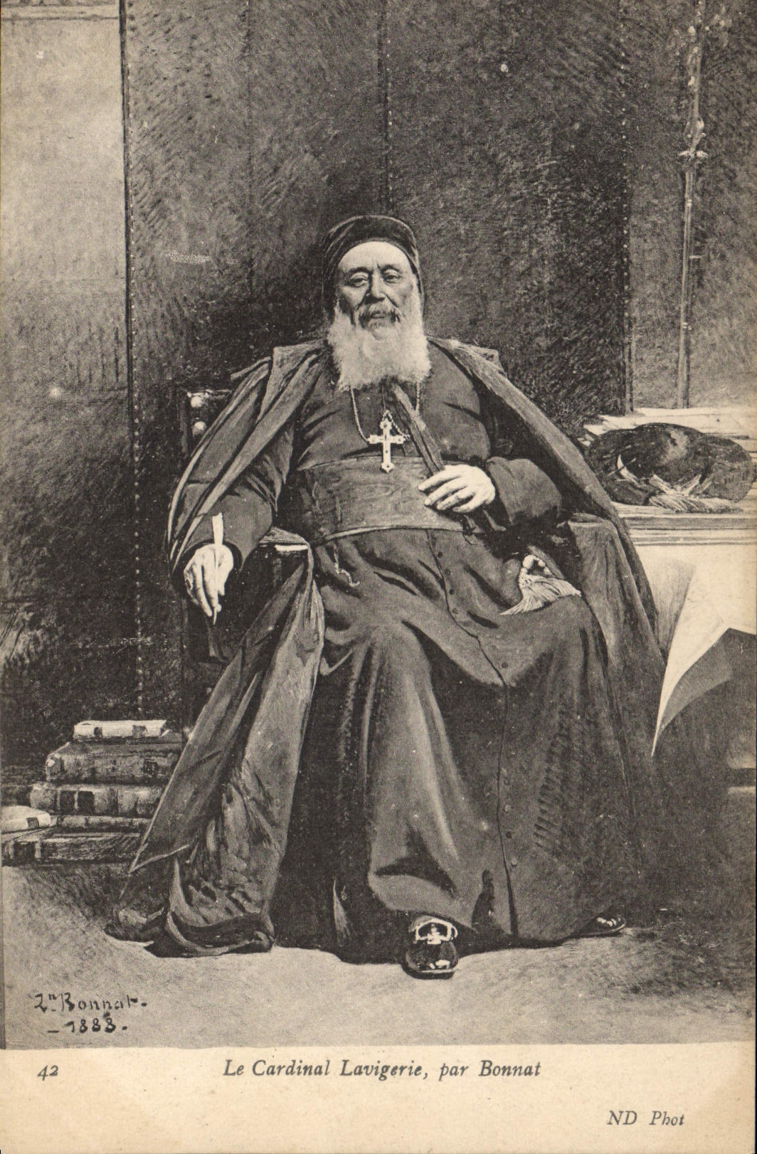 Le Cardinal Lavigerie — portrait par Bonnat — ND Phot