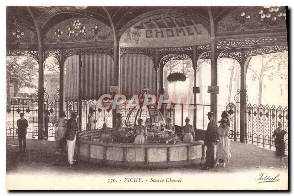 CPA Thermalisme Vichy Source Chomel