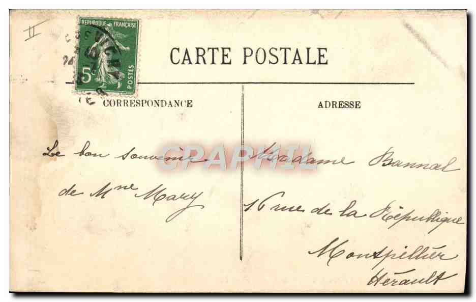 CPA Thermalisme Vichy La Source De La Grande Grille — Rückseite