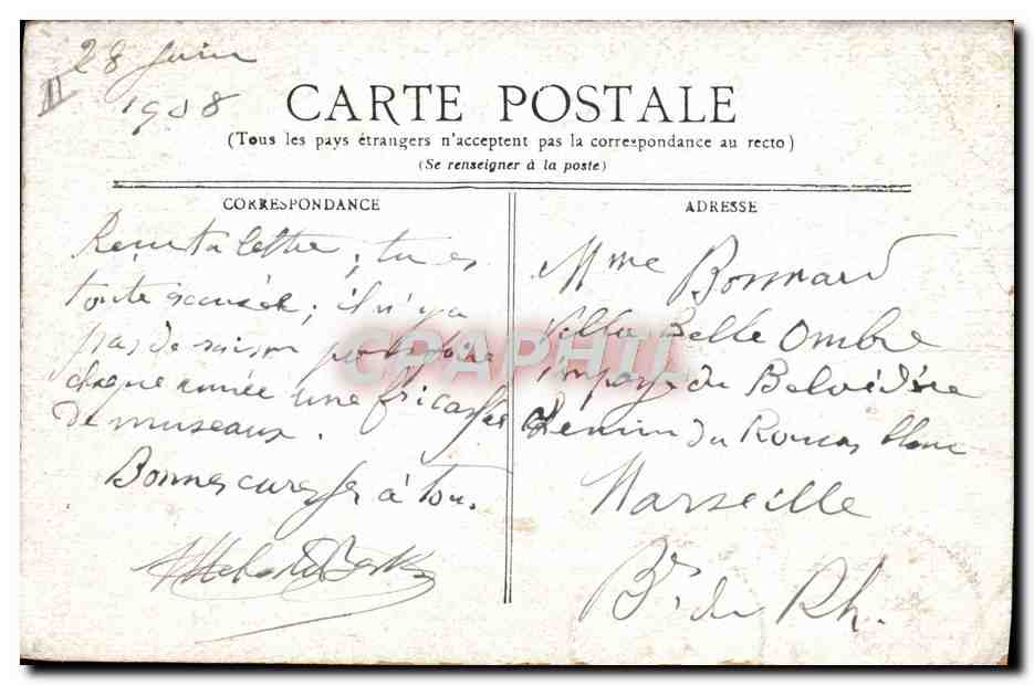 CPA Thermalisme Vichy Source Chomel — Rückseite