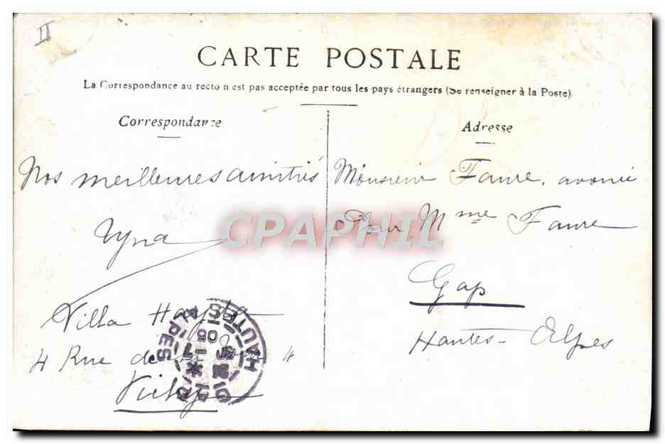 CPA Thermalisme Vichy Source Lucas — Rückseite