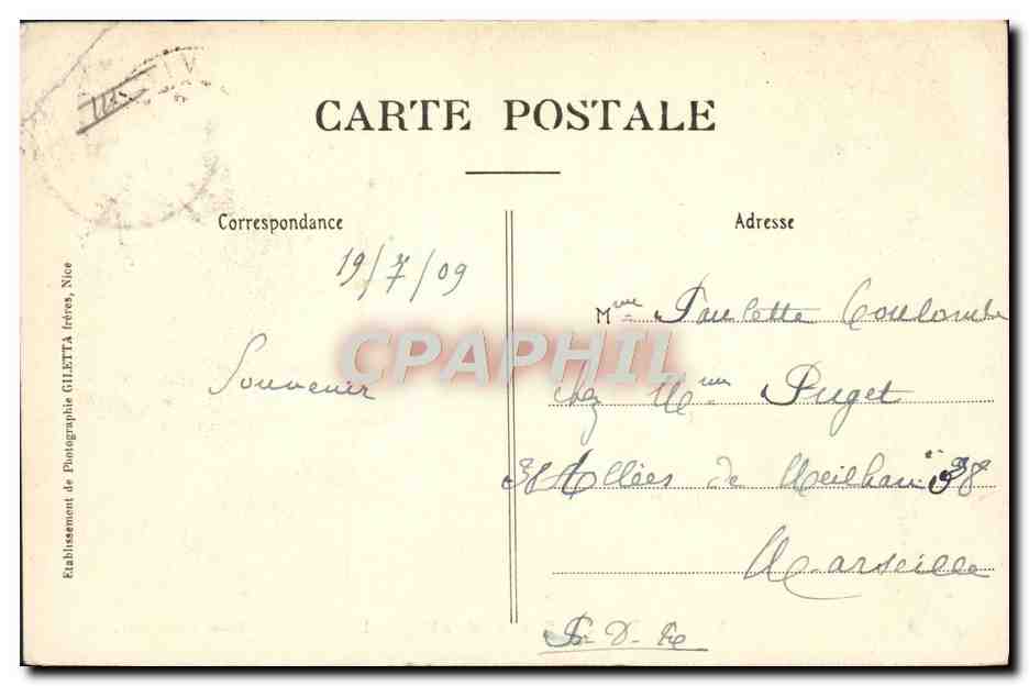 CPA Thermalisme Vichy Source De I'Hopital — Rückseite