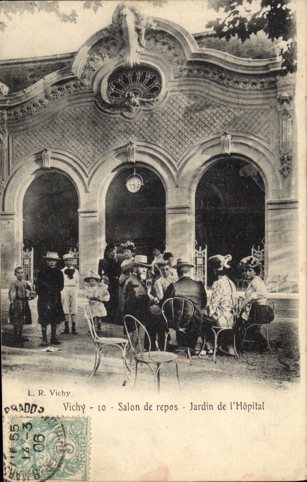 Vichy - Salon de repos - Jardin de l'Hôpital — L. R. Vichy, n°10